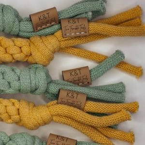 TwoTroubleTails- Makramē auklas rotaļlietas