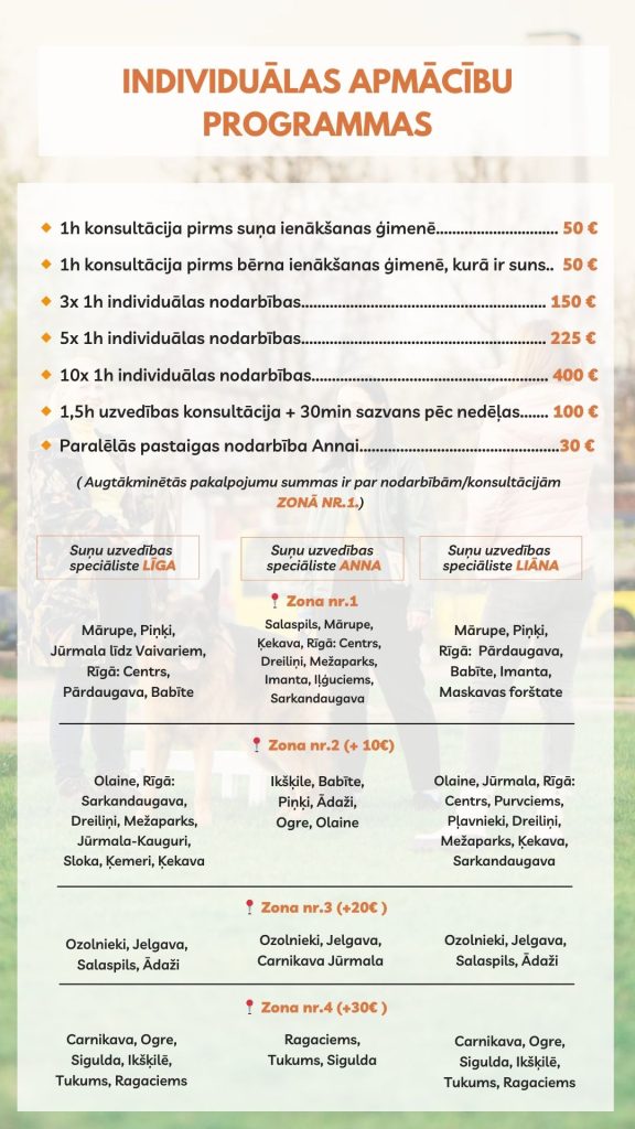 Apmācību piedāvājums My Perfect Dog