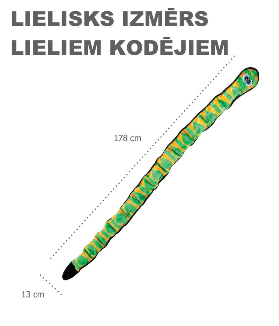 Outward Hound suņu plīša rotaļlieta INVINCIBLES SNAKE - Image 2