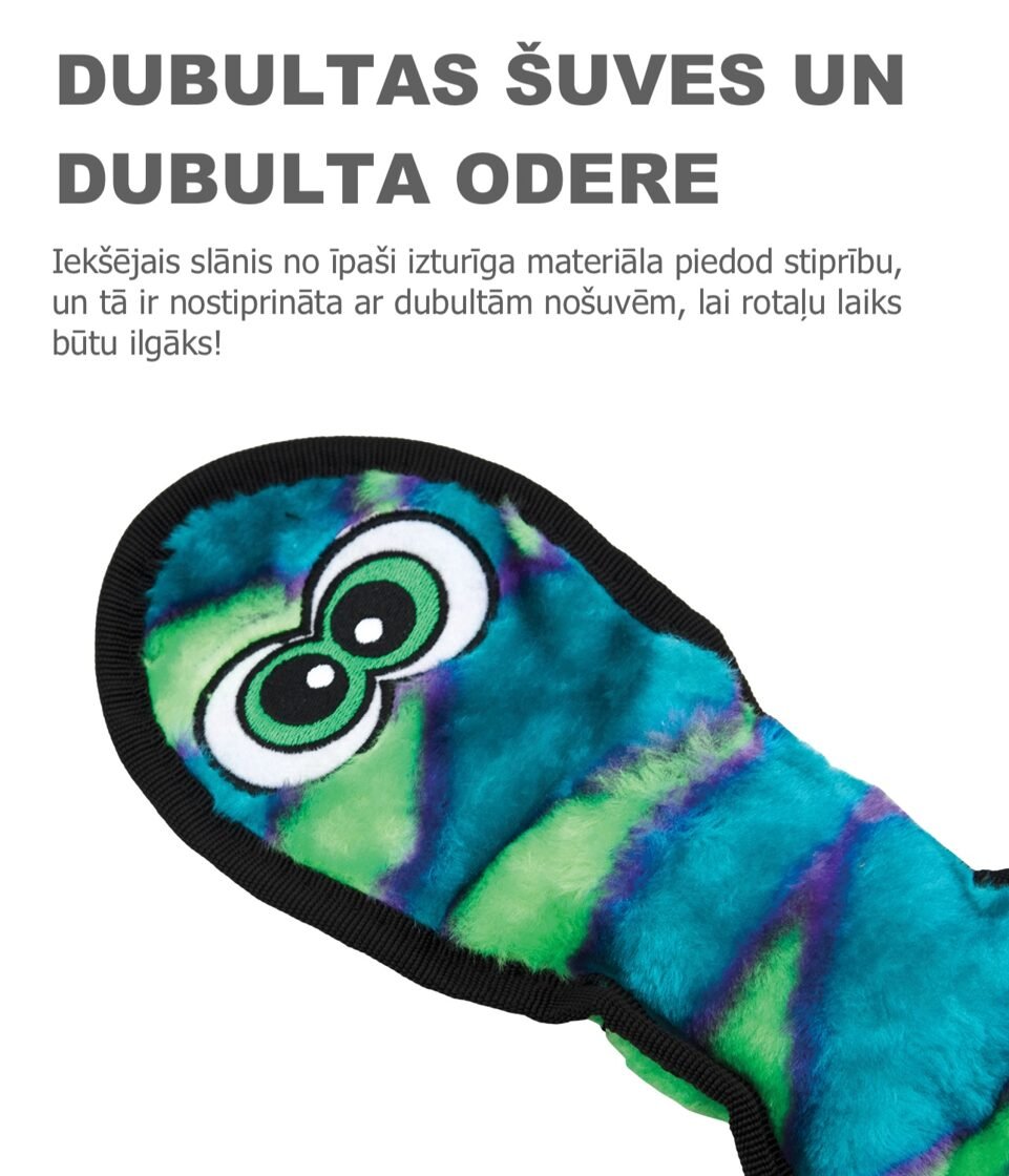 Outward Hound suņu plīša rotaļlieta INVINCIBLES SNAKE - Image 5