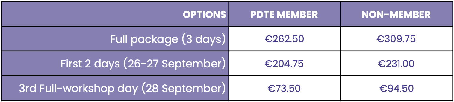 Conference Registration Fees and Options